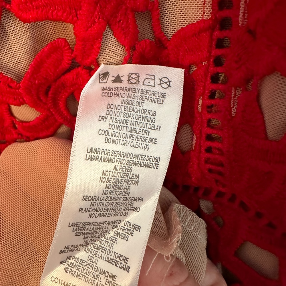CITY CHIC So Fancy Lace Midi Dress in Scarlet 18 - Picture 10 of 10